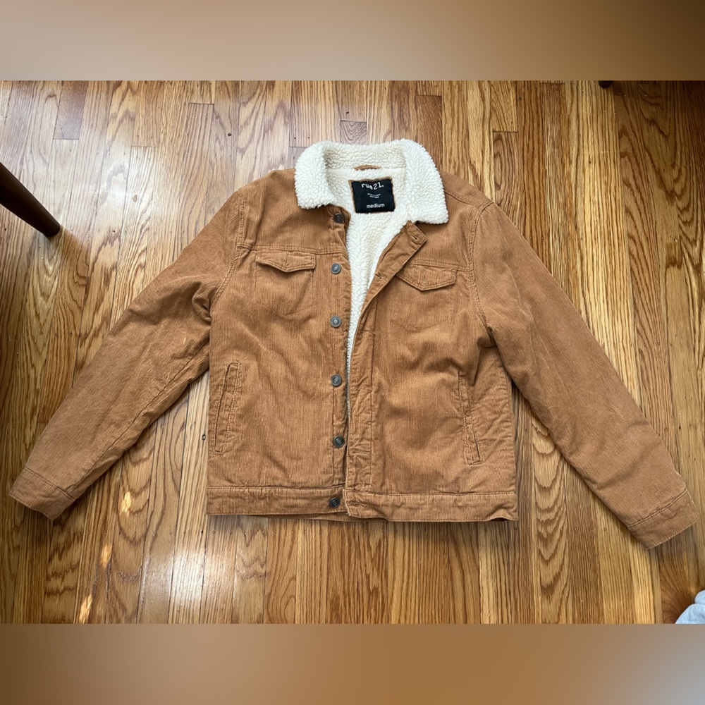 RUE 21 Corduroy Jacket w/ Sherpa Lining
